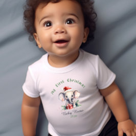 Min första julelefant - eget namn - Keepsaké T Shirt