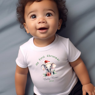 Min första julelefant - eget namn - Keepsaké T Shirt