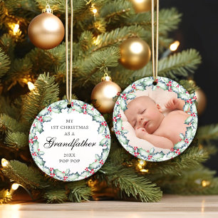 Min första julfarfar, Photo Keepsak Julgransprydnad Keramik
