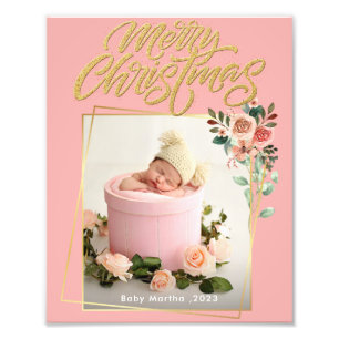 Min första julfoto i Namn Baby poster