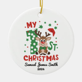 Min första julklapp - Anpassningsbar Julgransprydnad Keramik