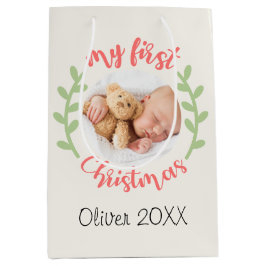 Min första julklapp av PHOTO-utandningspåsen Baby 