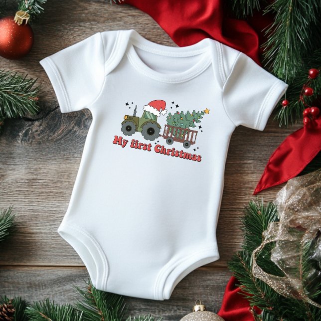 Min första julklapp - Farm Tractor T Shirt (Skapare uppladdad)
