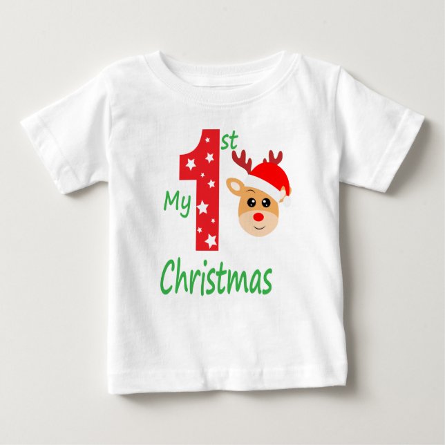 Min första julklapp Modern renar T Shirt (Framsida)