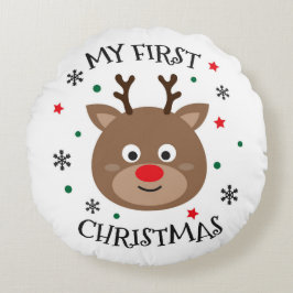 Min första julklapp rund kudde