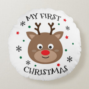 Min första julklapp rund kudde