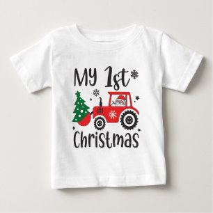 Min första julklapp, Santa Tractor Farm T Shirt