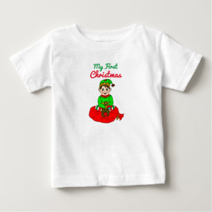 Min första julklapp, Tecknaden Elf Baby T Shirt