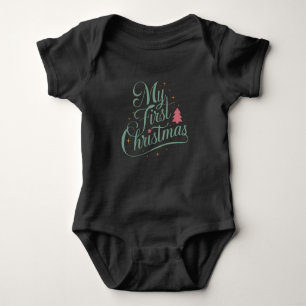 Min första julmatchande familj Julafton Newborn T Shirt