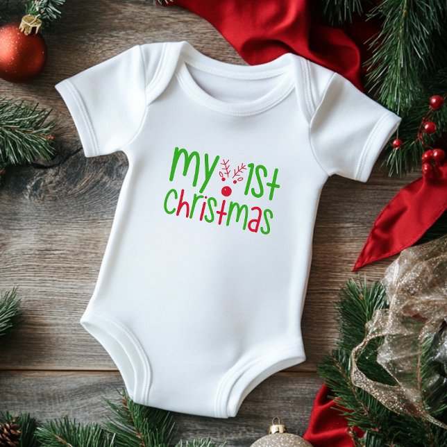 Min första julmoderna Baby-renare T Shirt (Skapare uppladdad)