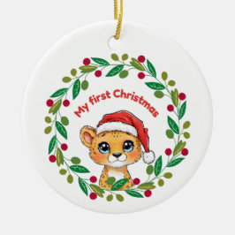 Min första julprydnad julgransprydnad keramik