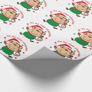 Min första julSanta apa Presentpapper