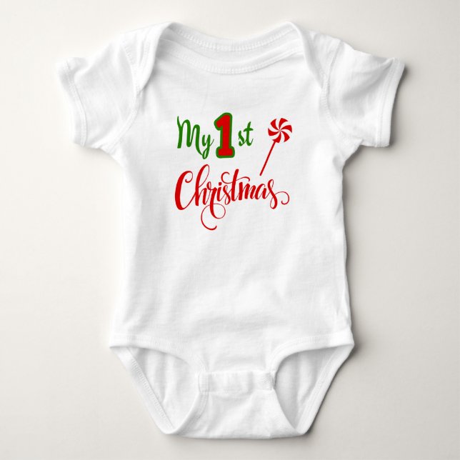 Min första julsöta Helgdag Lollipop Gift T Shirt (Framsida)