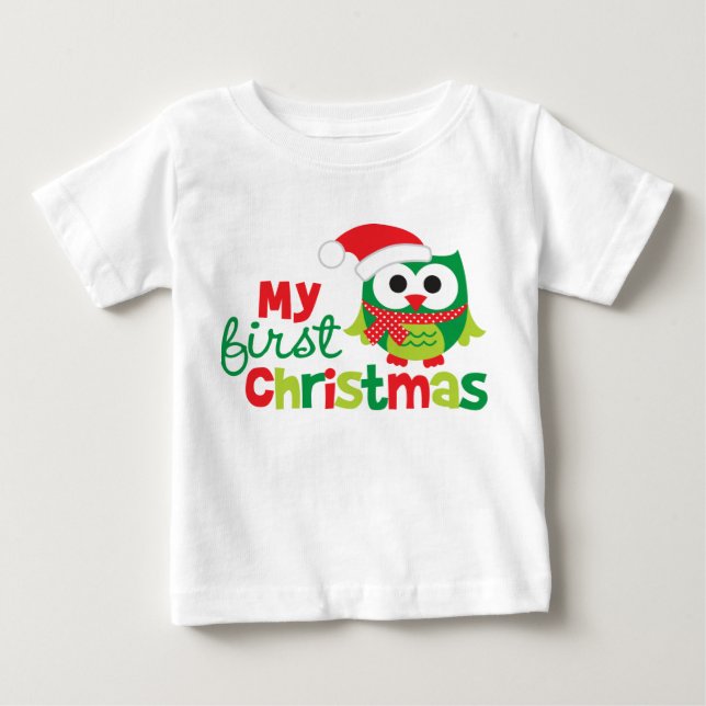Min första jultomten Uggla Tee Shirt (Framsida)