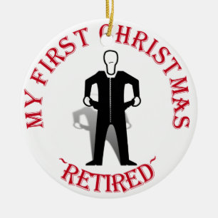Min första jultröst julgransprydnad keramik