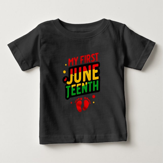 Min första Juneteenth T Shirt (Framsida)