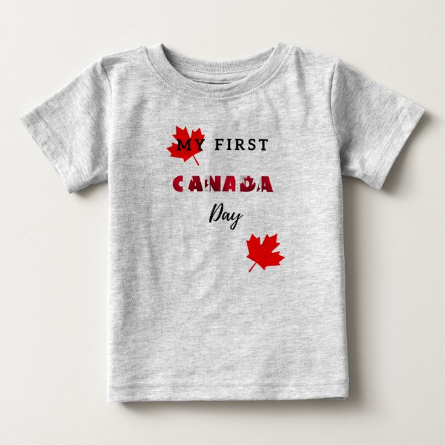 Min första Kanada-dag T-Shirt (Framsida)