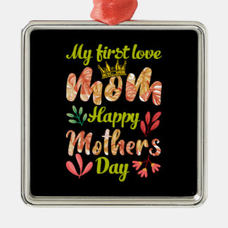 Min första Kärlek Mamma Julgransprydnad Metall