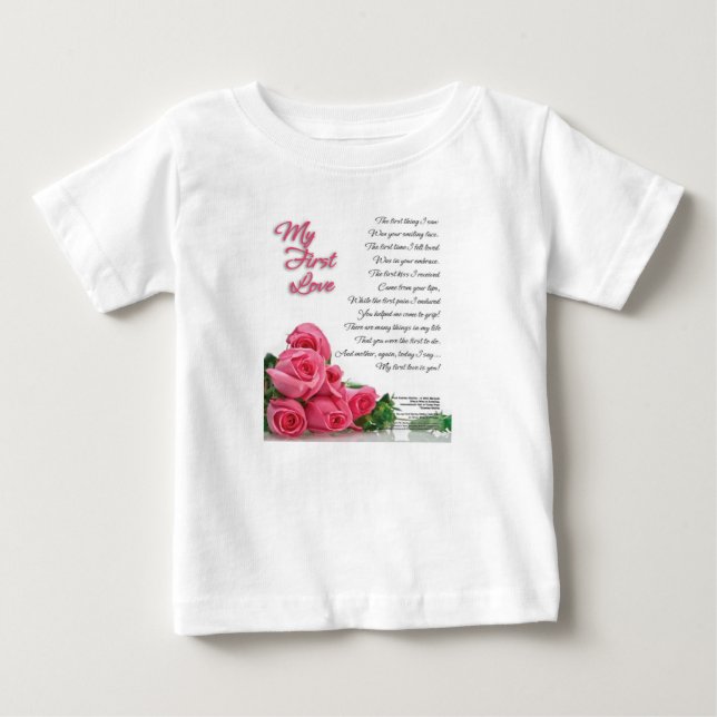 Min första kärlekpoesikonst av Stanley Mathis T-shirt (Framsida)
