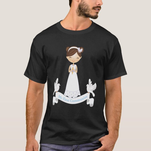 Min första kommunfullmäktige Rosary Brunette Kids- T Shirt (Framsida)