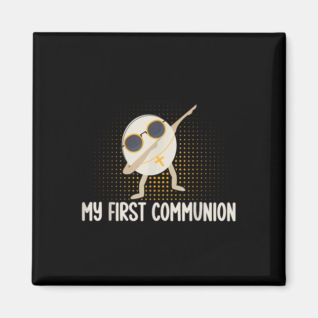 Min första kommunision Dabbing Wafer 1st Communion Magnet (Framsidan)