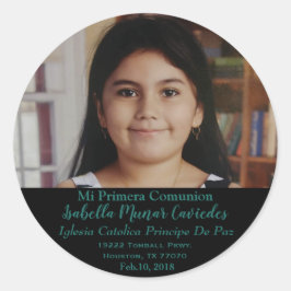 Min första kommunisisindikator runt klistermärke