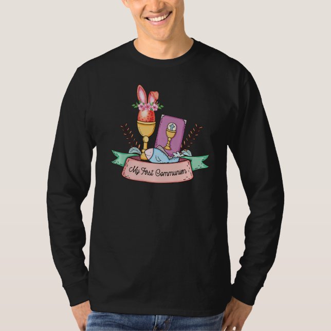 Min första kommuniunionsflicka t shirt (Framsida)