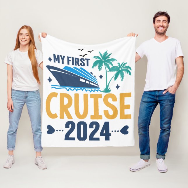 Min första kryssning 2024 fleecefilt (På plats)