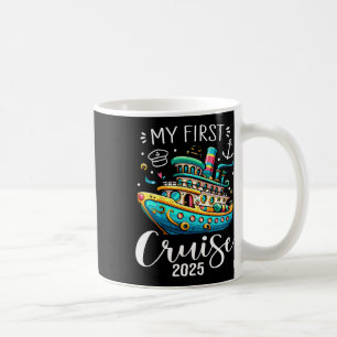 Min första kryssning 2025 Cute Family Vacation Cru Kaffemugg