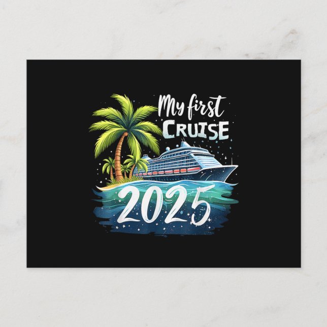 Min första kryssning 2025 vykort (Framsida)