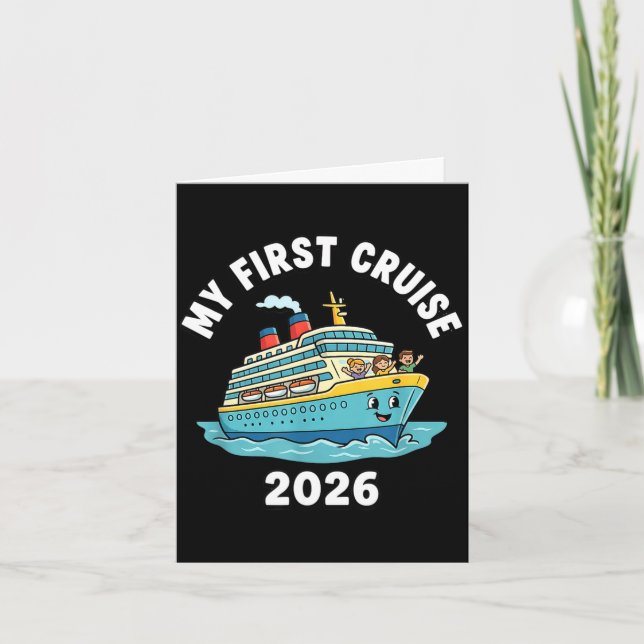 Min första kryssning 2026  kort (Framsida)