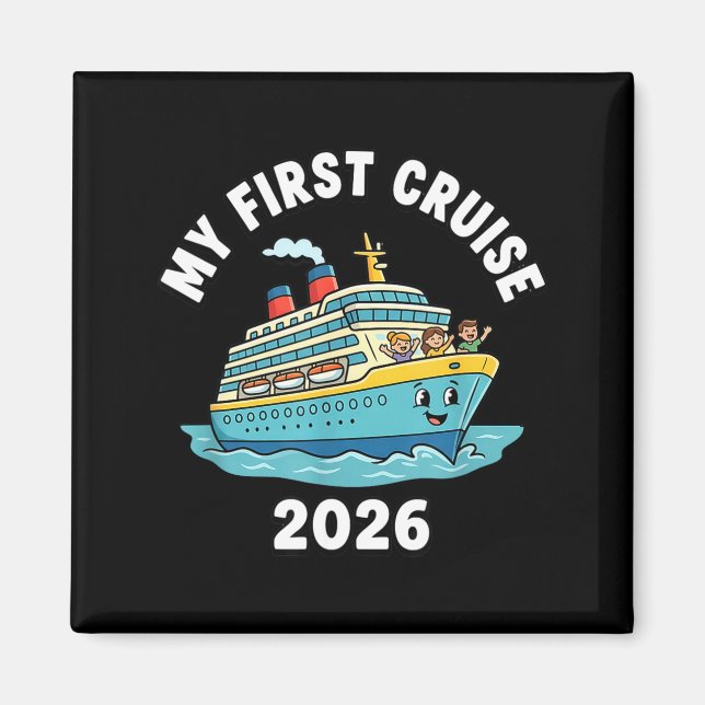 Min första kryssning 2026  magnet (Framsidan)