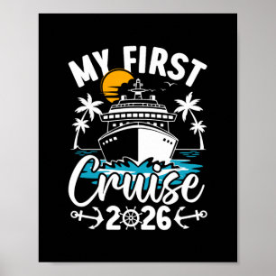 Min första kryssning 2026 Söt familjesemester crui Poster