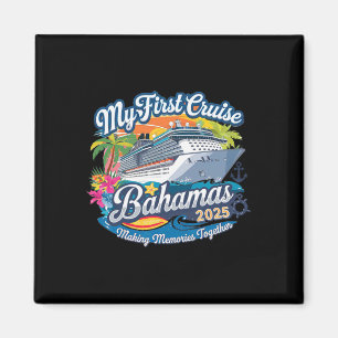 Min första kryssning Bahamas 2025 Cute First Cruis Magnet