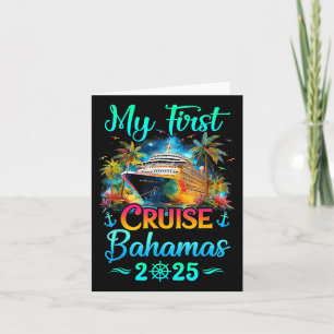 Min första kryssning Bahamas 2025-familjen Resa Cr Kort