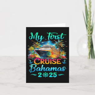 Min första kryssning Bahamas 2025-familjen Resa Cr Kort