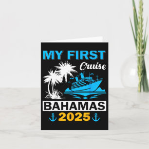 Min första kryssning Bahamas 2025-familjens matcha Kort