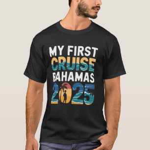 Min första kryssning Bahamas 2025 Tropisk solnedgå T Shirt
