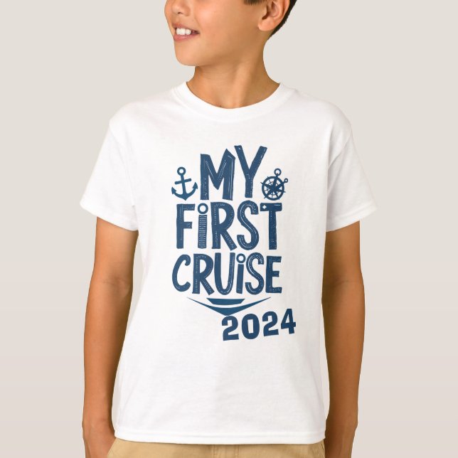 Min första kryssning i Anpassningsbarna Cruise T Shirt (Framsida)