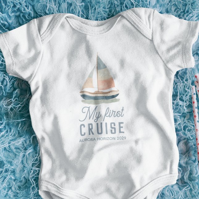 Min första kryssning i Segelbåt-familjen T Shirt (Skapare uppladdad)