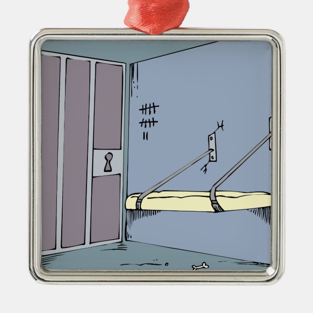 Min första lägenhet julgransprydnad metall (Framsidan)