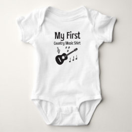 Min första Land Music Shirt Baby Bodykostym T Shirt