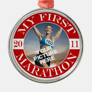 Min första maraton - 2011 julgransprydnad metall