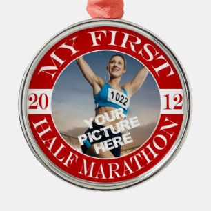 Min första maraton - 2012 julgransprydnad metall