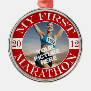 Min första maraton - 2012 julgransprydnad metall