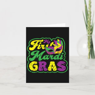 Min första Mardi Gras Mardi Gras Party Funny Helgd Kort