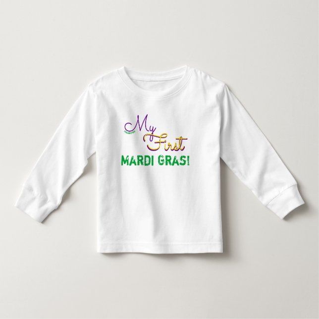 Min första Mardi Gras Shirt Tee (Framsida)