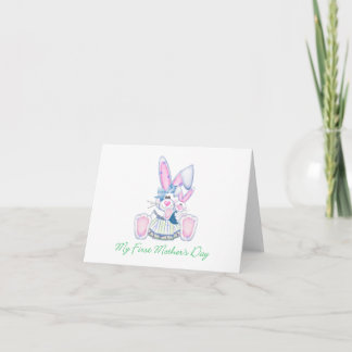 Min första Mors dag (bunny) Kort
