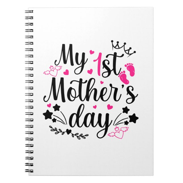 Min första Mors dag som Mamma 2 Anteckningsbok (Framsidan)