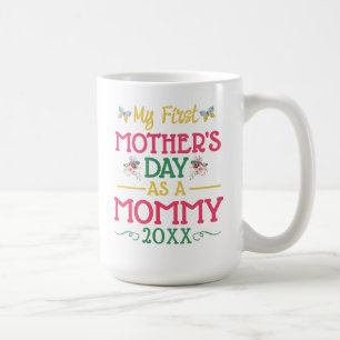 Min första mors dag som mamma kaffemugg